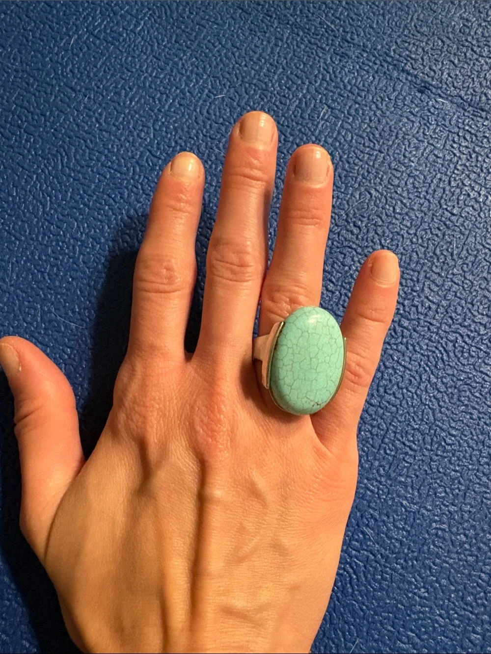 Turquoise Oval cocktail Ring